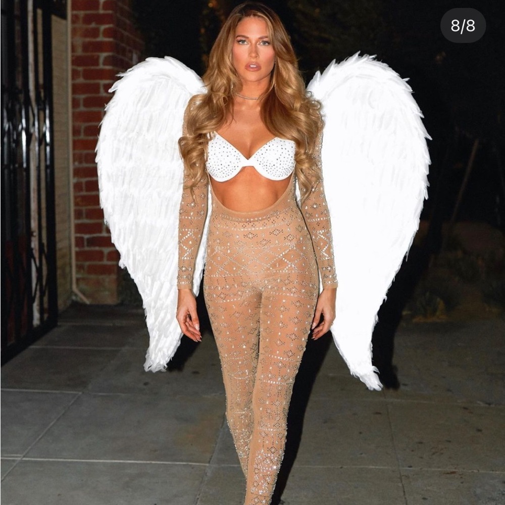 Nude Crystal Jumpsuit